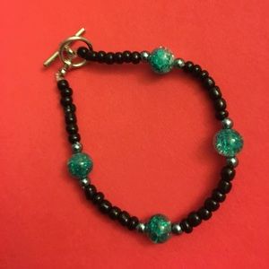 This bracelet was really fun to make I love how the colors came out in it.